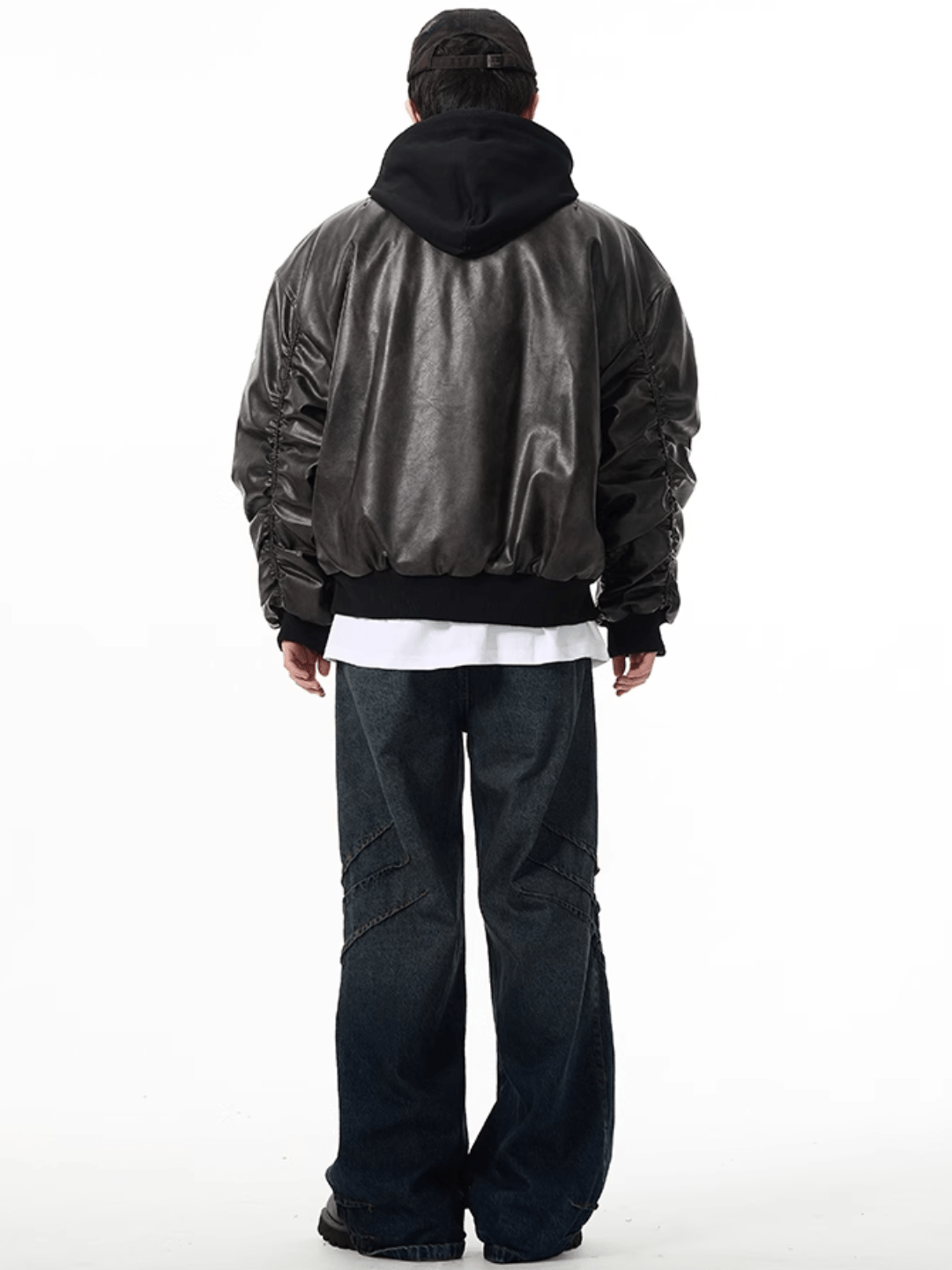 [motherfucker] American flight jacket leather jacket st1774