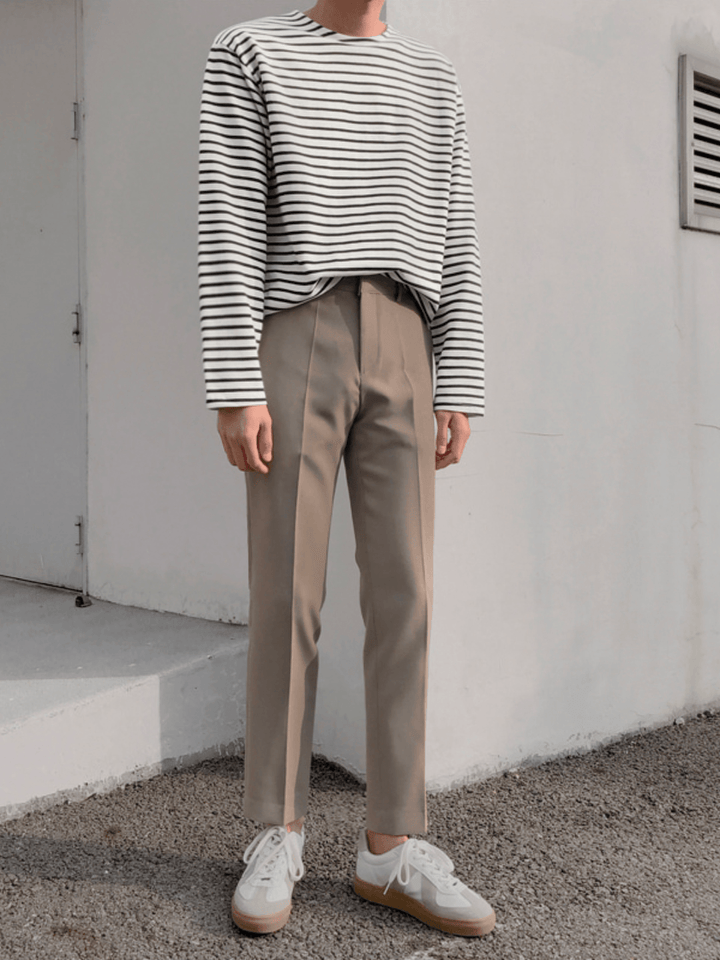 [MRCYC] border long T-shirt st1223