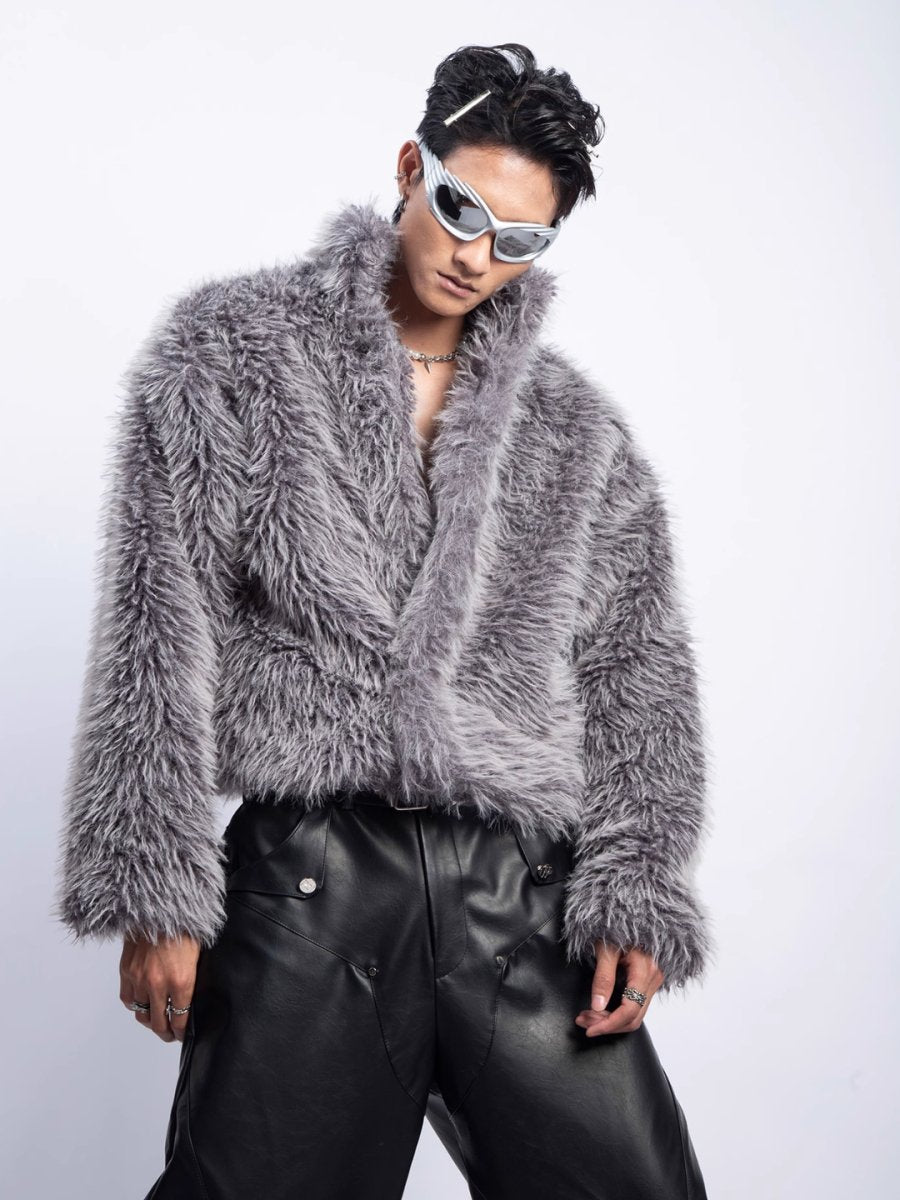 [PLAN1ONE] fur jacket st2670