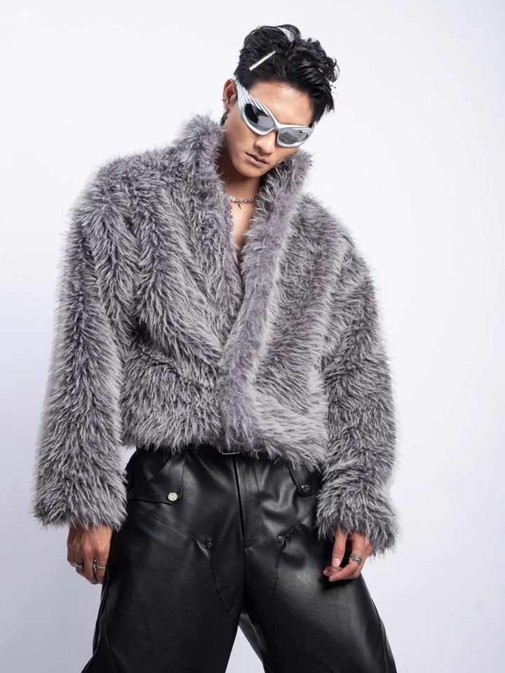 [PLAN1ONE] fur jacket st2670