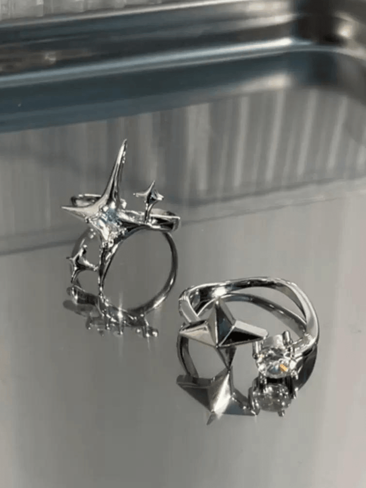 [CHEALIMPID] Sparkling Diamonds Design Rings st1872