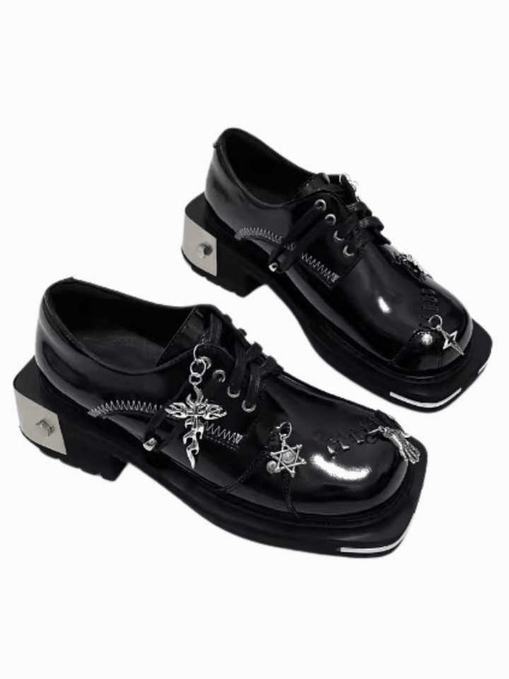 British style leather head punk accessories shoes st1897