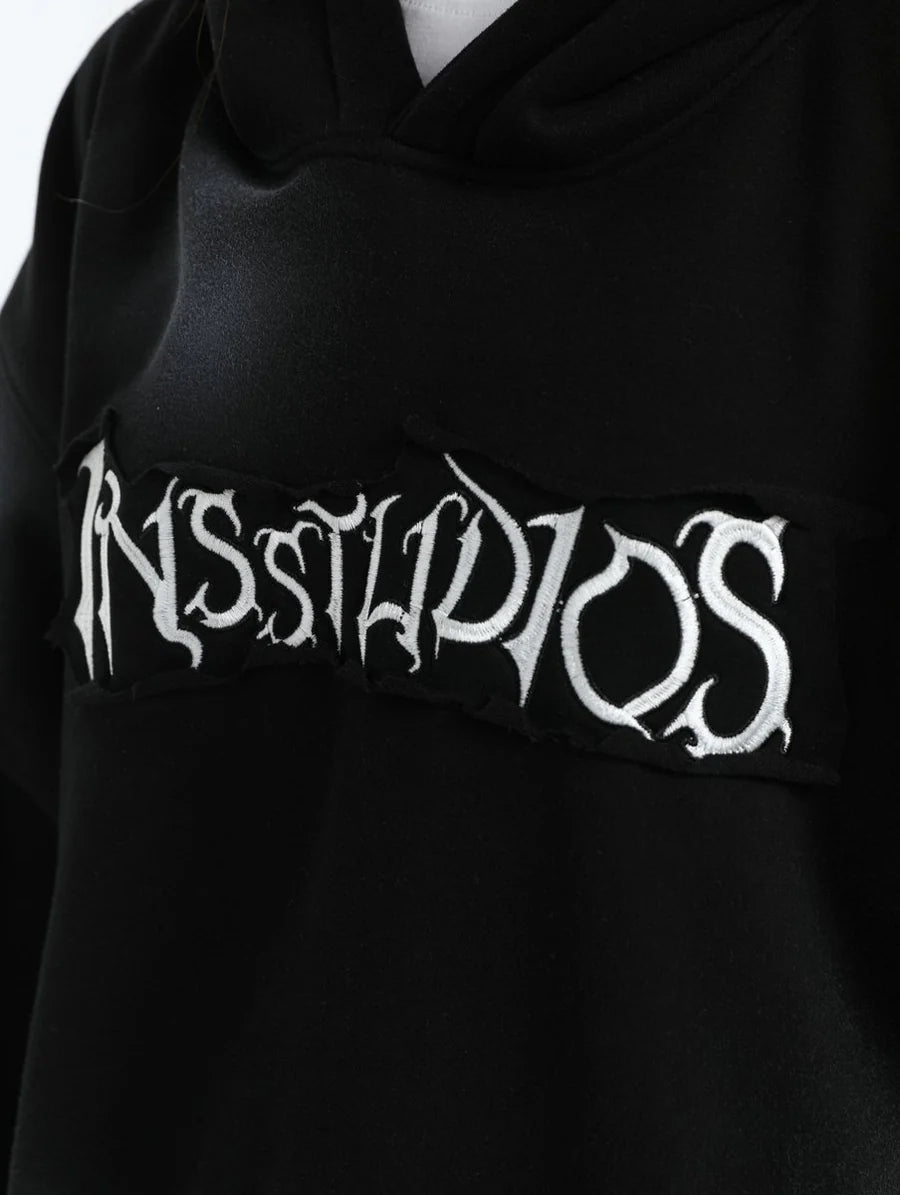 SPRAY PAINT LOGO LOOSE HOODIE ST1199