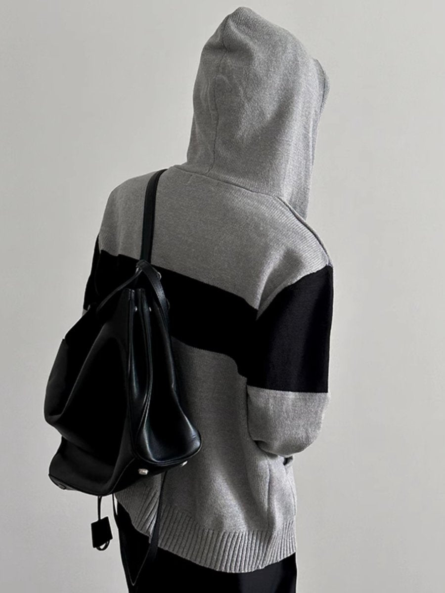 [GENESISBOY] Double Zipper Hooded st2541