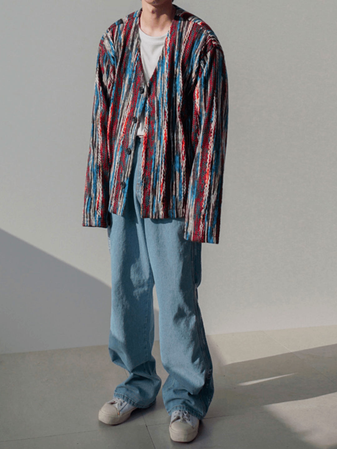 [MRCYC] Middle Color Design Cardigan ST1528