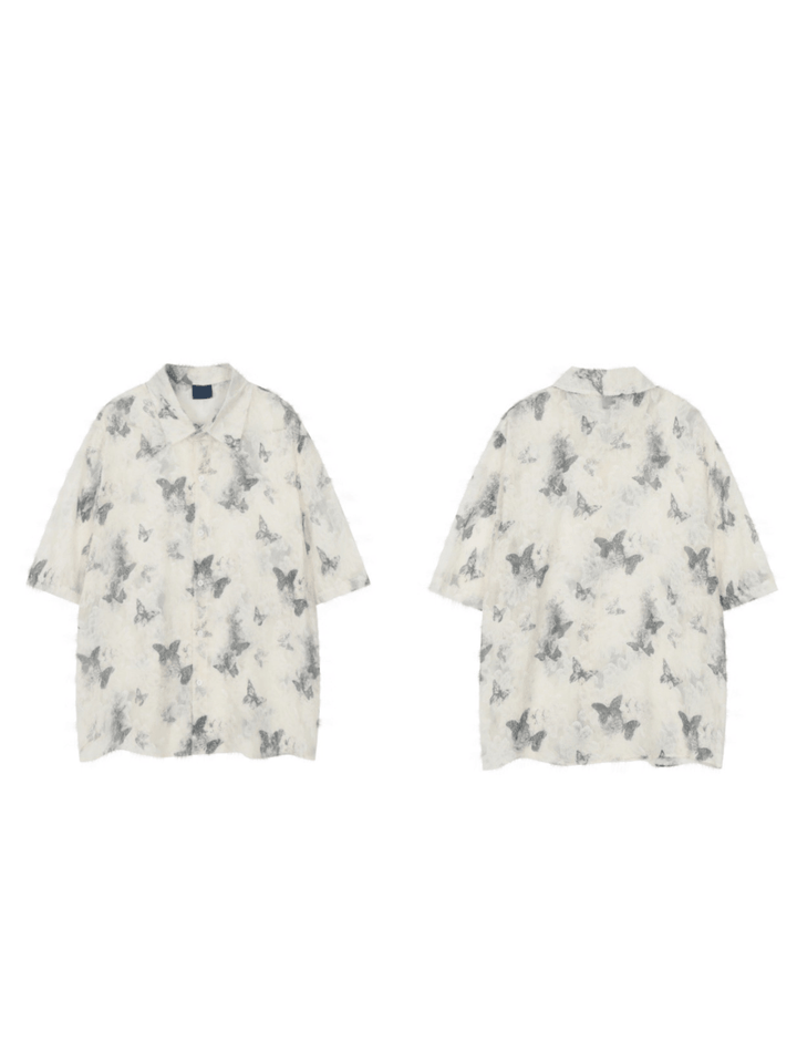 [Mz] butterfly design shirt st2265