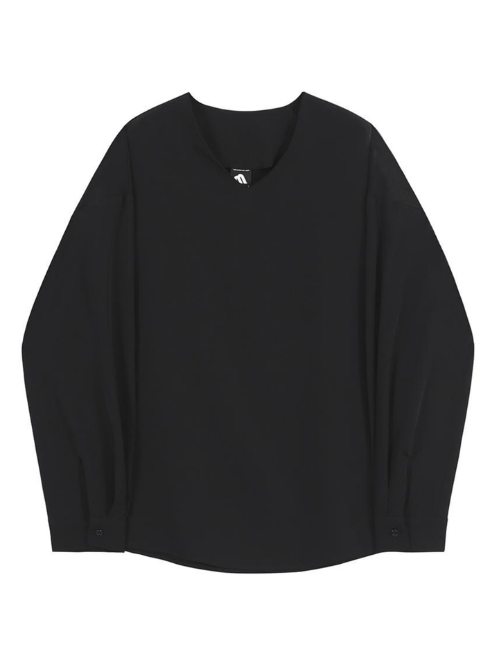 [MRCYC] V Neck Simple Shirt st1039