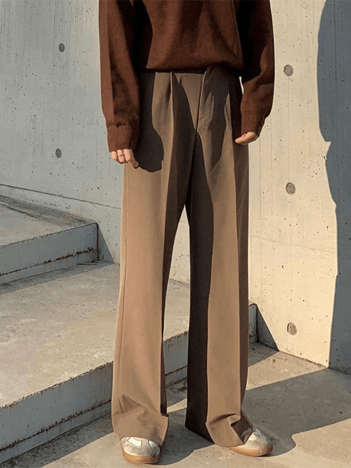 [David&me] Loose Silhouette Flare Slacks st1031