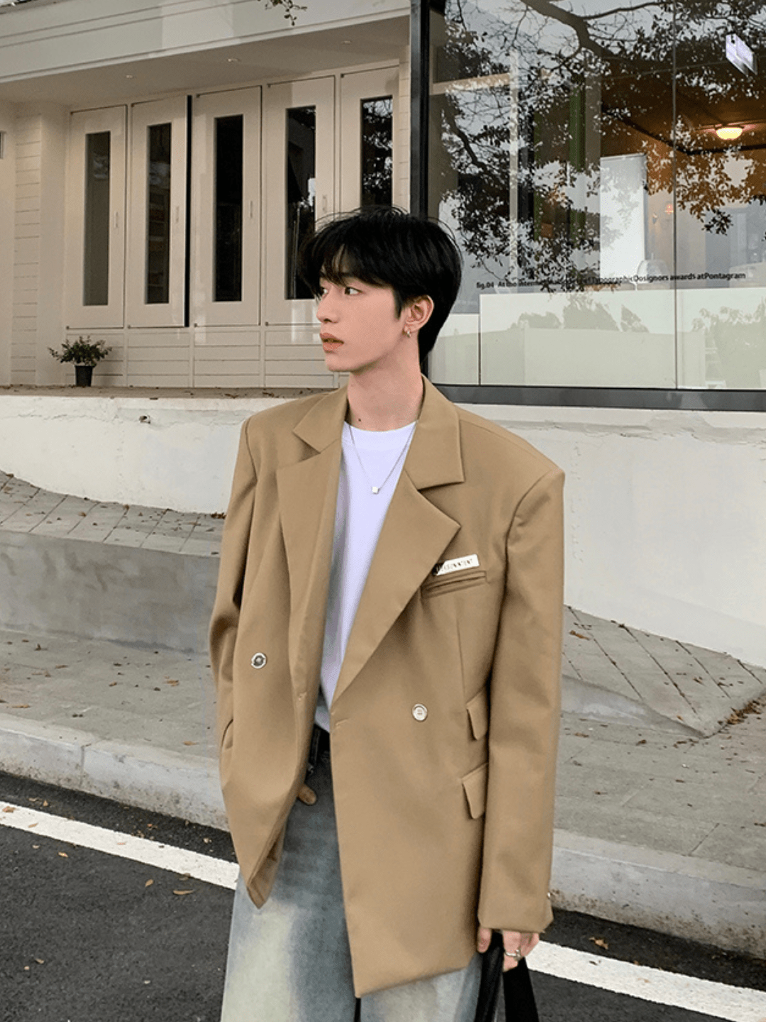 [ONELYC1NS] Korean loose suit st2005