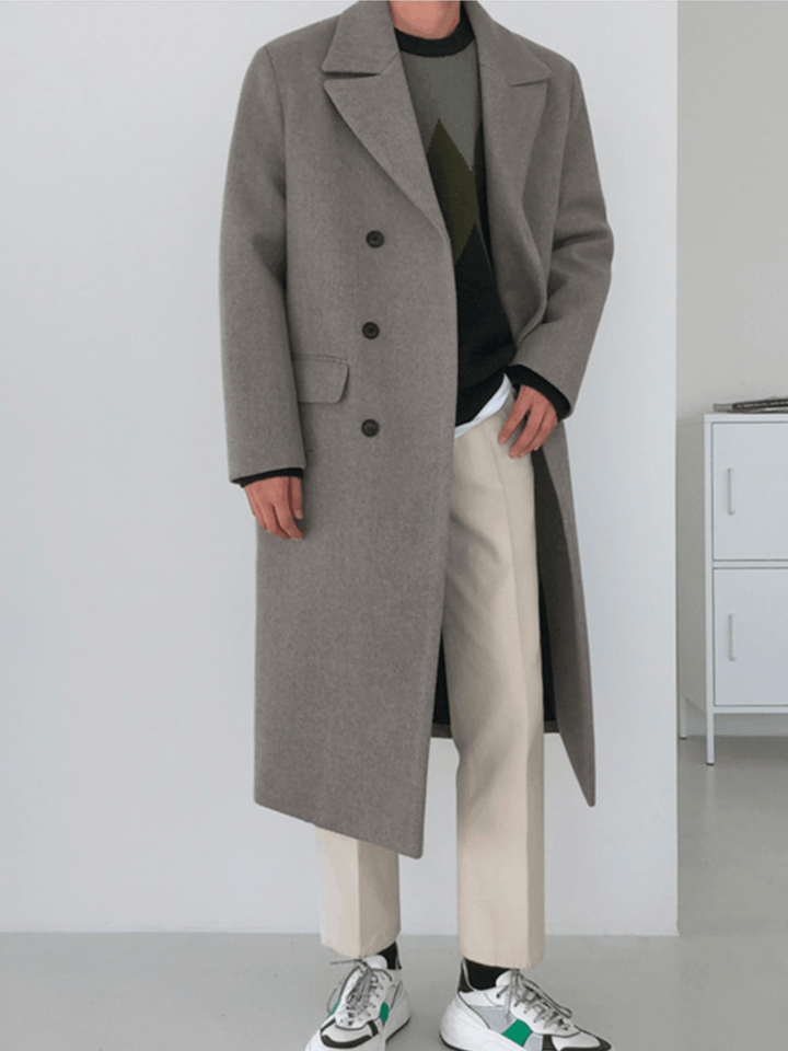 [MRCYC] Double Breasted Wool Long Coat st1560