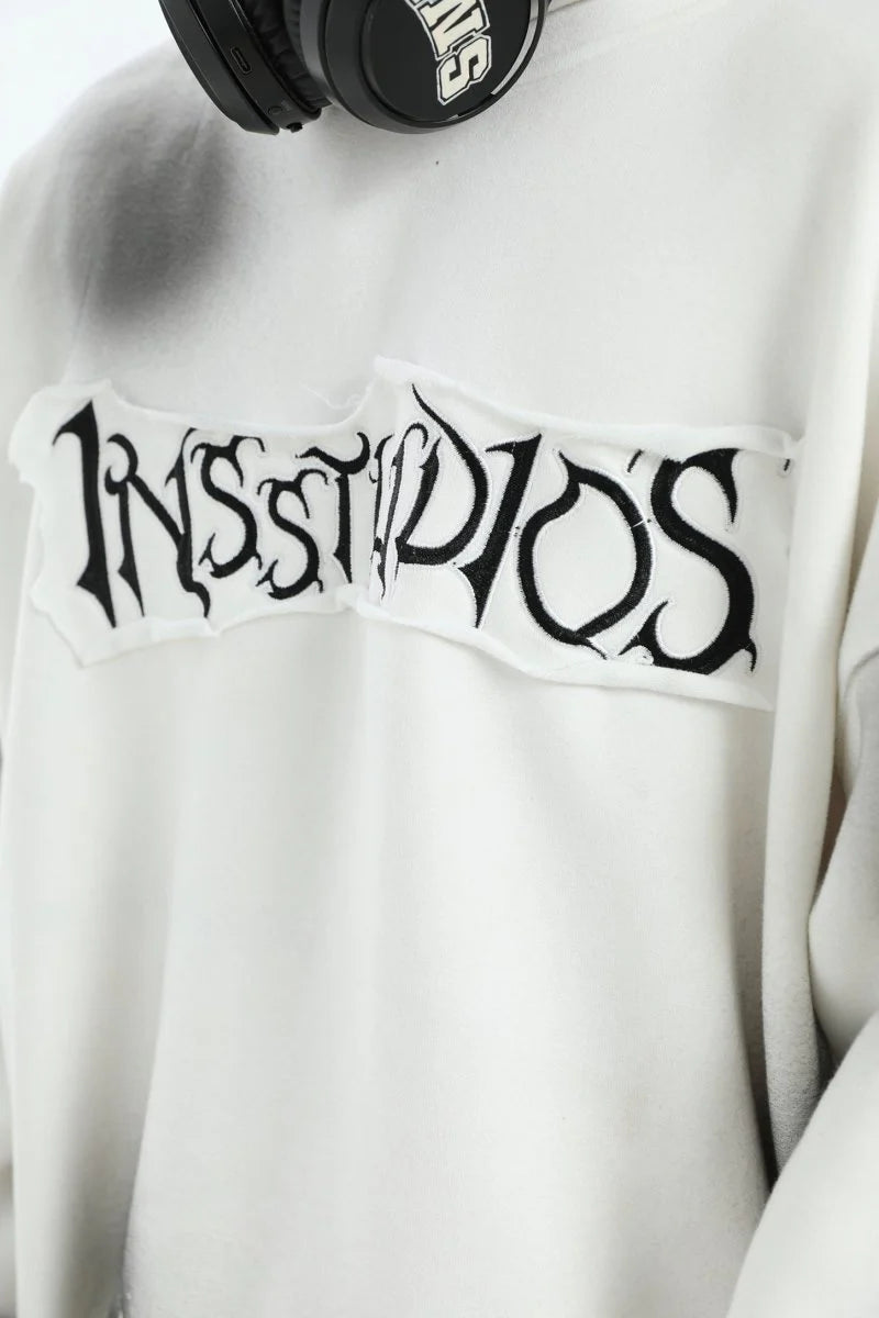 SPRAY PAINT LOGO LOOSE HOODIE ST1199