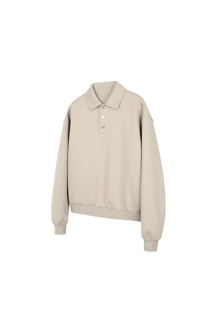 [FLAT ROOM] BOX FIT POLO SWEATSHIRT ST2060