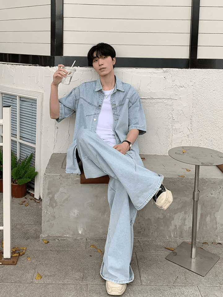 [ONELYC1NS] washed denim tops + bottoms st2081