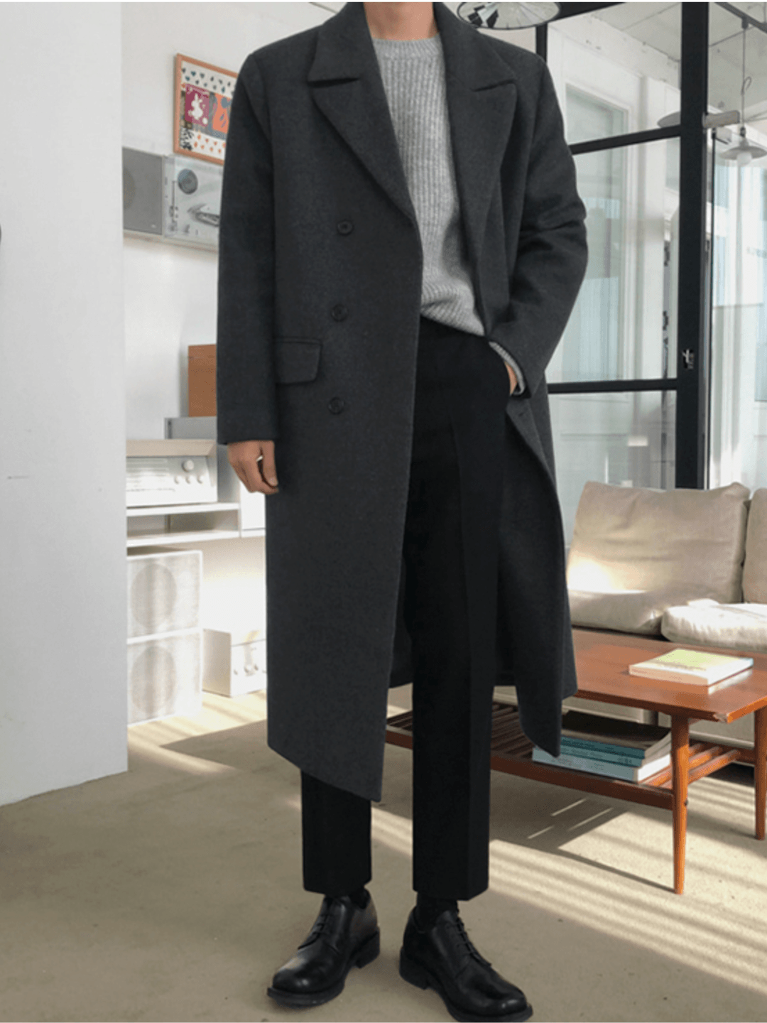 [MRCYC] Double Breasted Wool Long Coat st1560