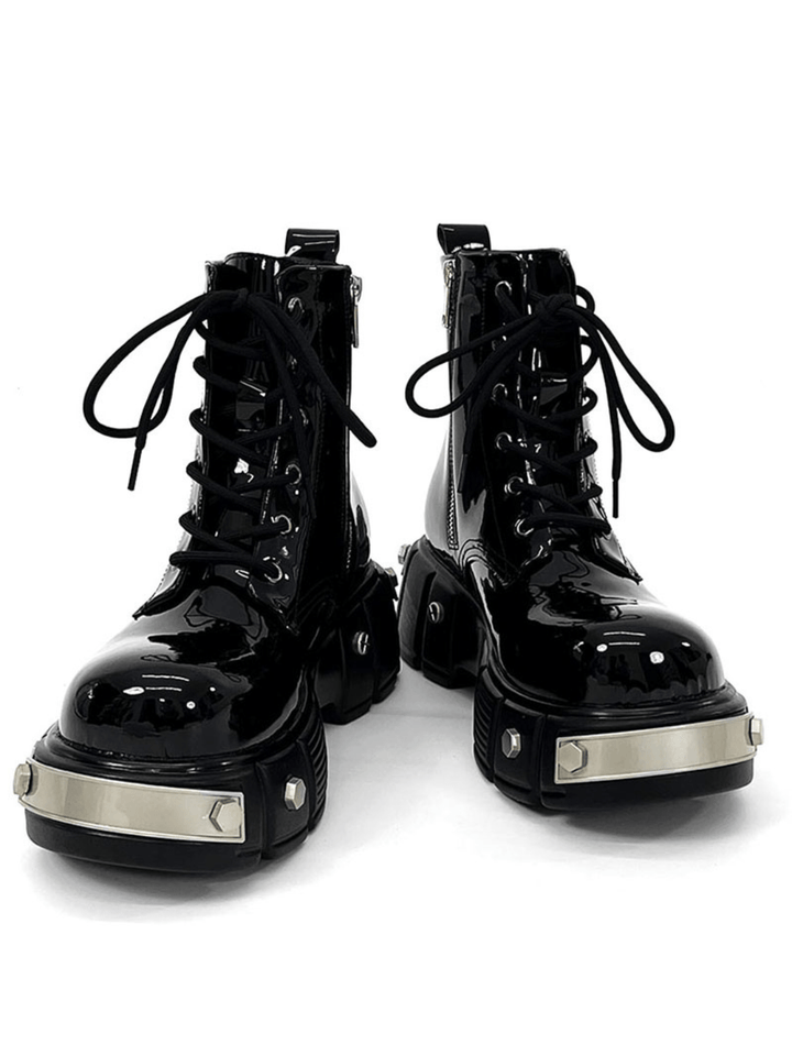 punk zipper biker boots st1957