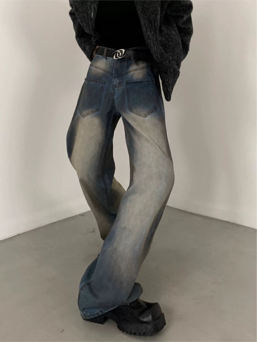 [AUTUMNWIND] VINTAGE WASHED BLUE JEANS ST1193