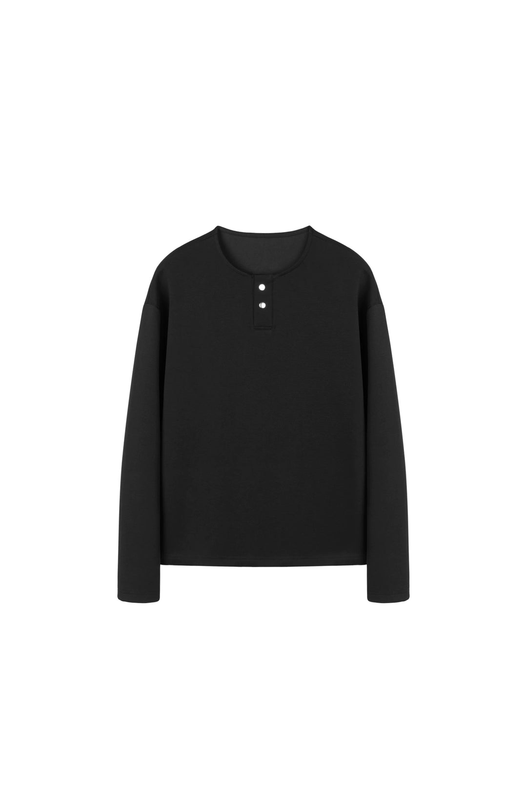 [FLAT ROOM] HENLEY NECK LONG-SLEEVE TEE ST2064