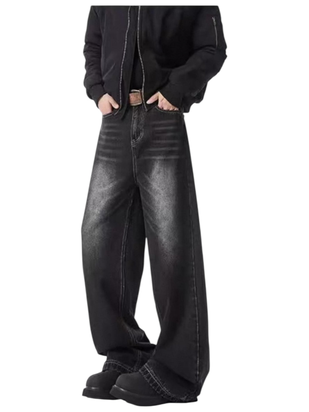 [xhhx] DIRTY FLARE-CUT JEANS st5042