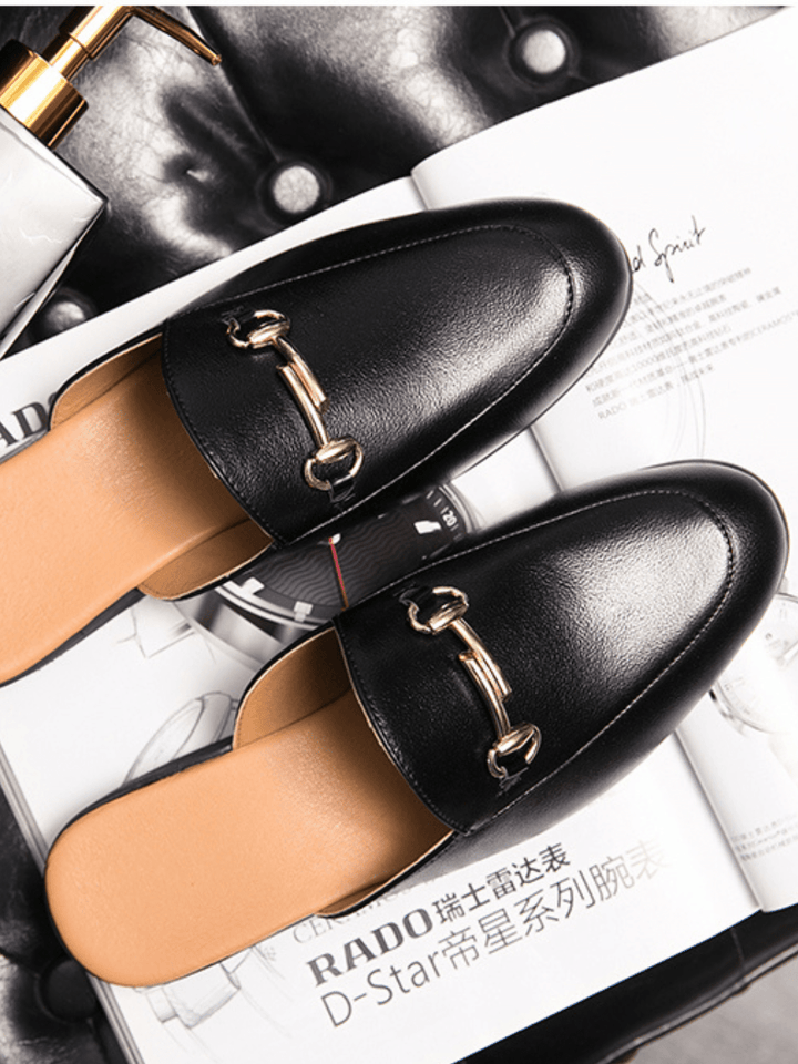 Pointed-toe Half-slippers st2137