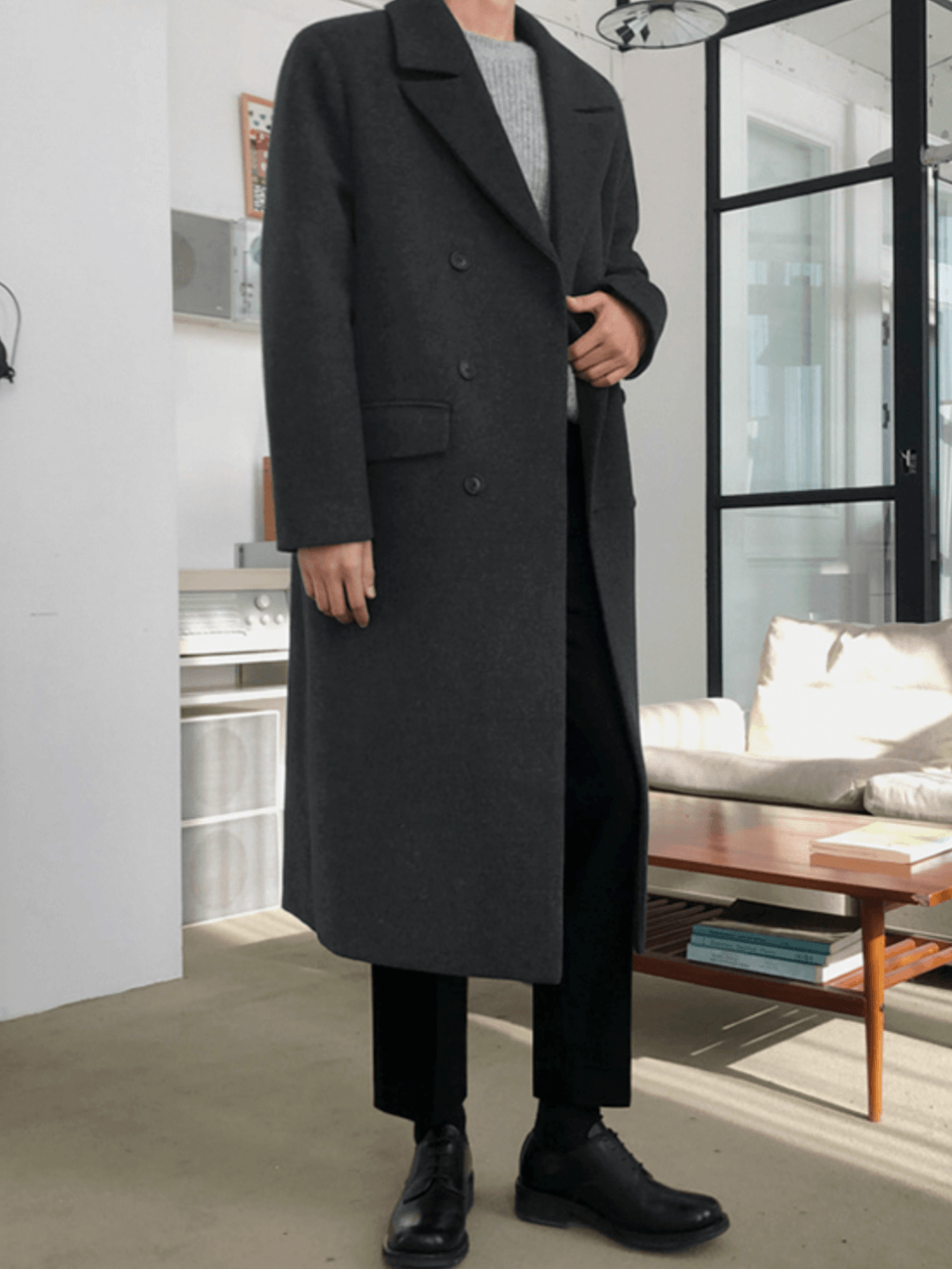 [MRCYC] Double Breasted Wool Long Coat st1560