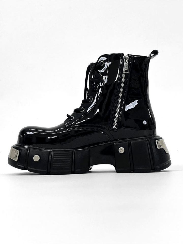 punk zipper biker boots st1957