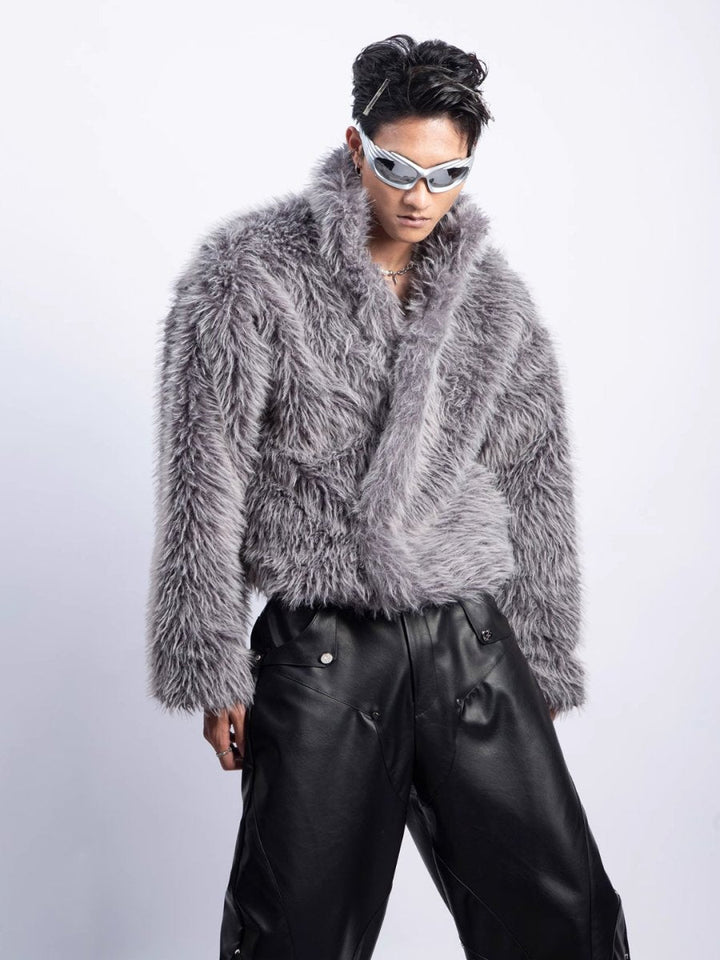 [PLAN1ONE] fur jacket st2670