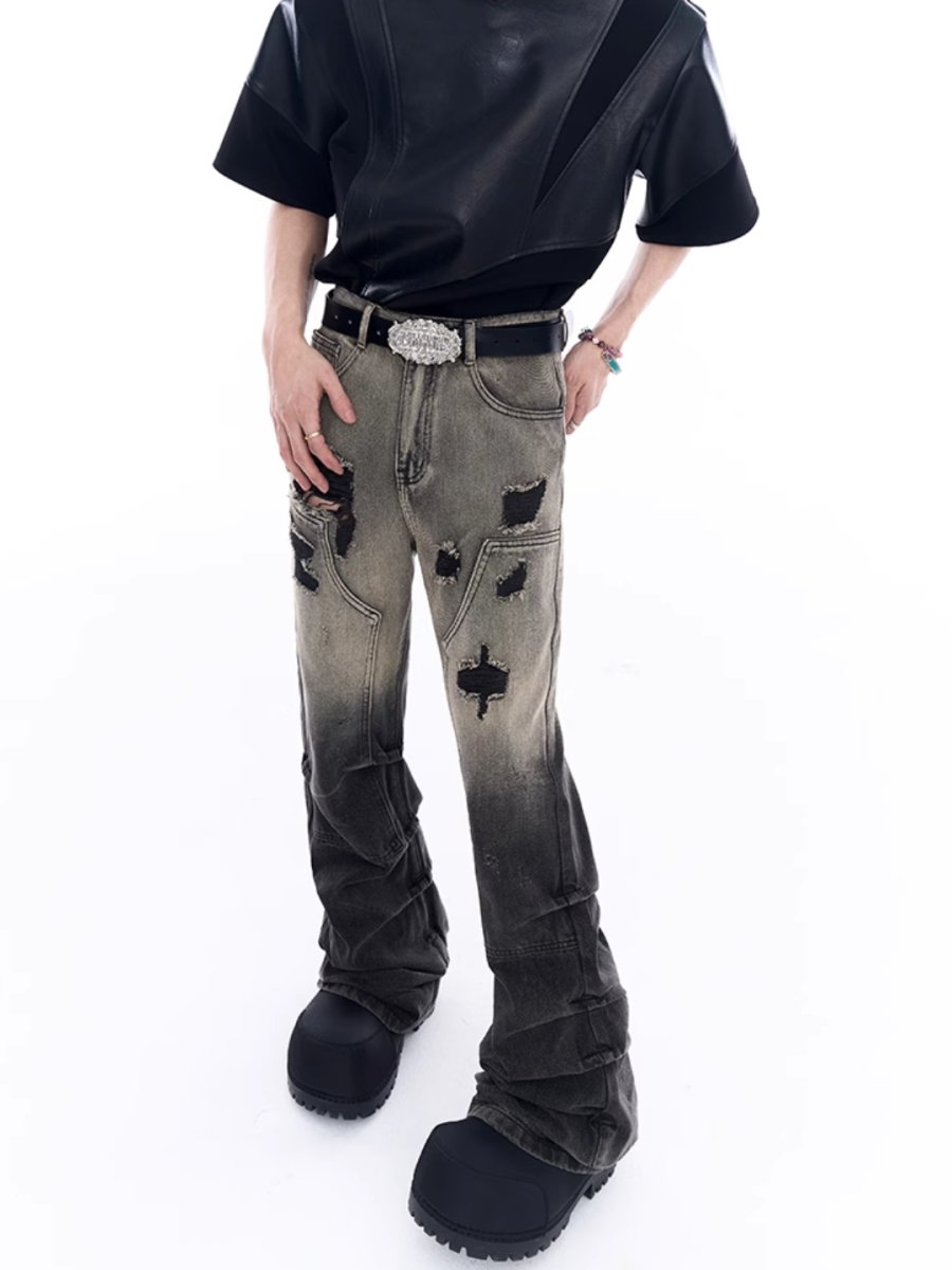 [STARTEXCEEDEND] damage denim pants st2498