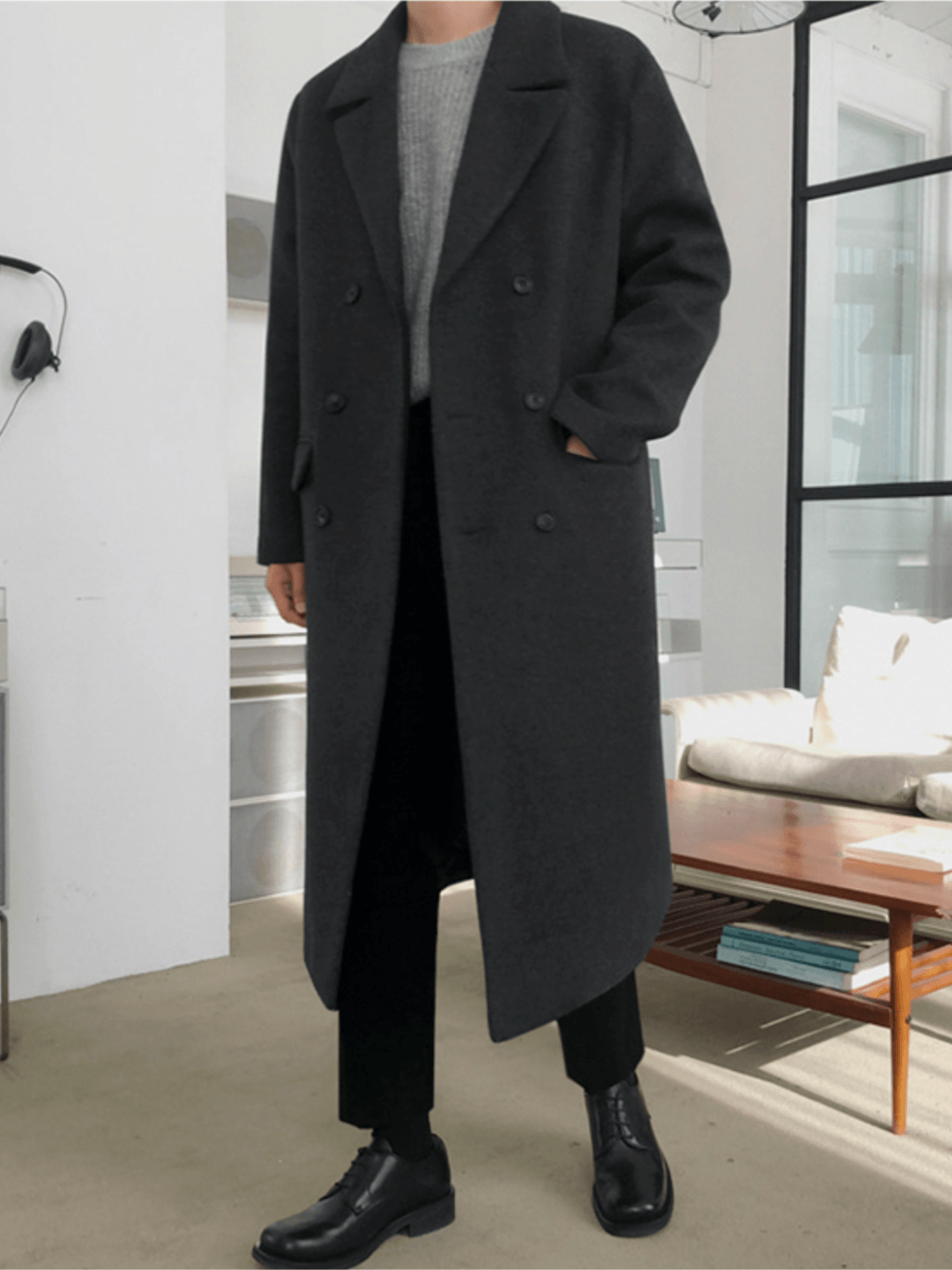 [MRCYC] Double Breasted Wool Long Coat st1560