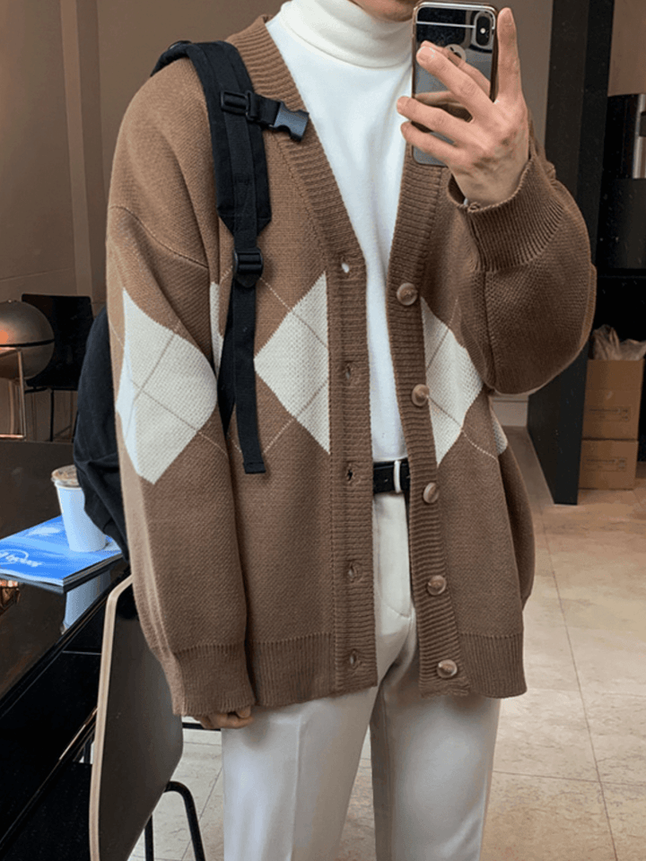 [MRCYC] Jacquard Knit Cardigan st1528