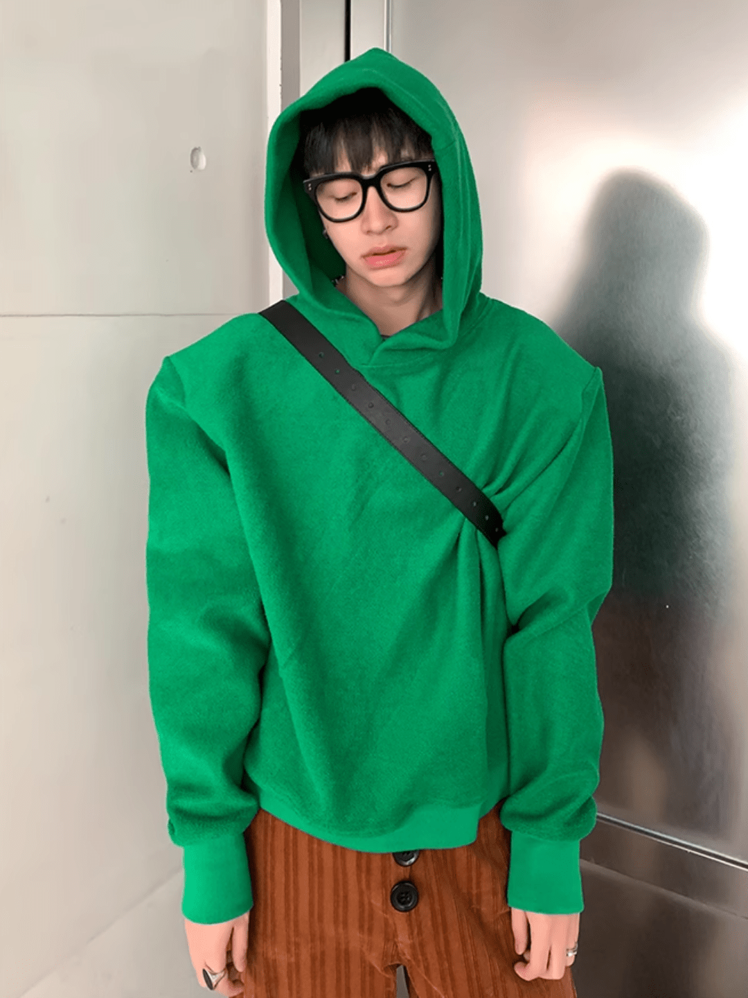 [ESC MAN STUDIO] daily casual hooded st1844