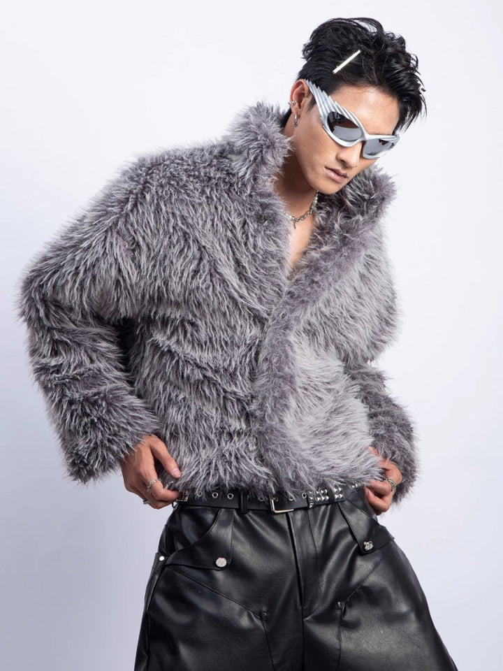 [PLAN1ONE] fur jacket st2670