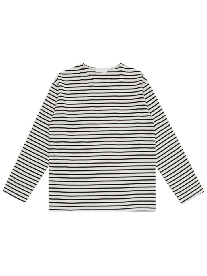 [MRCYC] border long T-shirt st1223