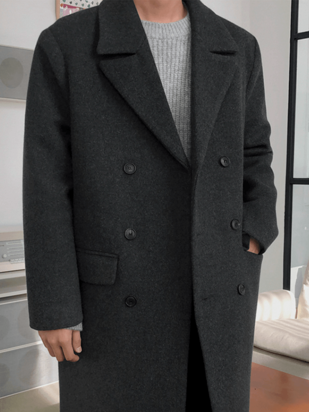 [MRCYC] Double Breasted Wool Long Coat st1560