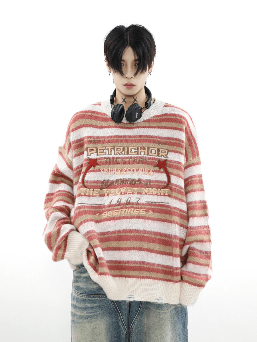 [MRNEARLY] ROUND NECK PULLOVER SWEATER ST510