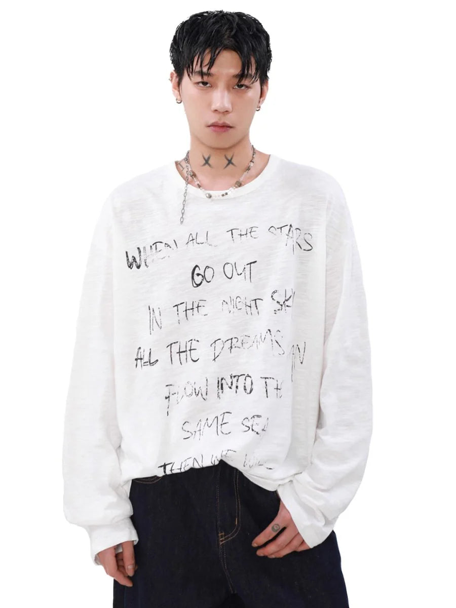 [MRNEARLY] LONG-SLEEVED T-SHIRT ST1451