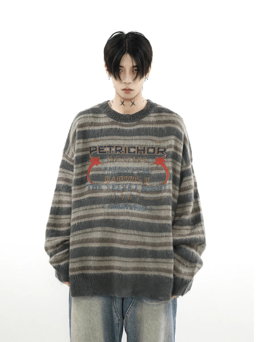 [MRNEARLY] ROUND NECK PULLOVER SWEATER ST510