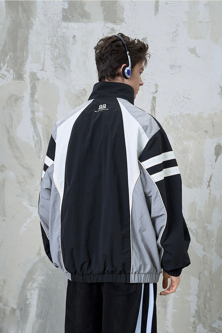 [FLAT ROOM] Retro Panel Track Jacket ST2054