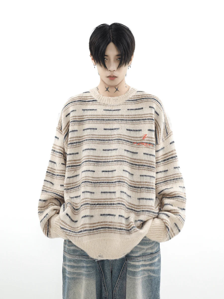 [MRNEARLY] ADVANCED SENSE OF ROUND NECK SWEATER ST1703