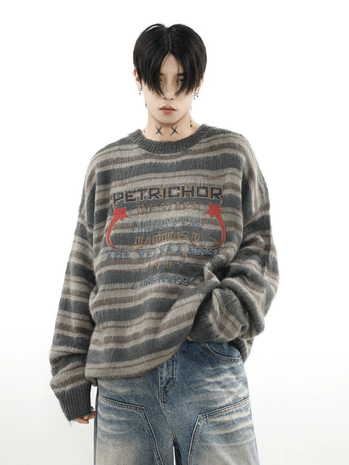 [MRNEARLY] ROUND NECK PULLOVER SWEATER ST510