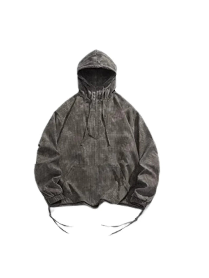 [MRNEARLY] HIGH STREET HALF-ZIPPER HOODED ST1452