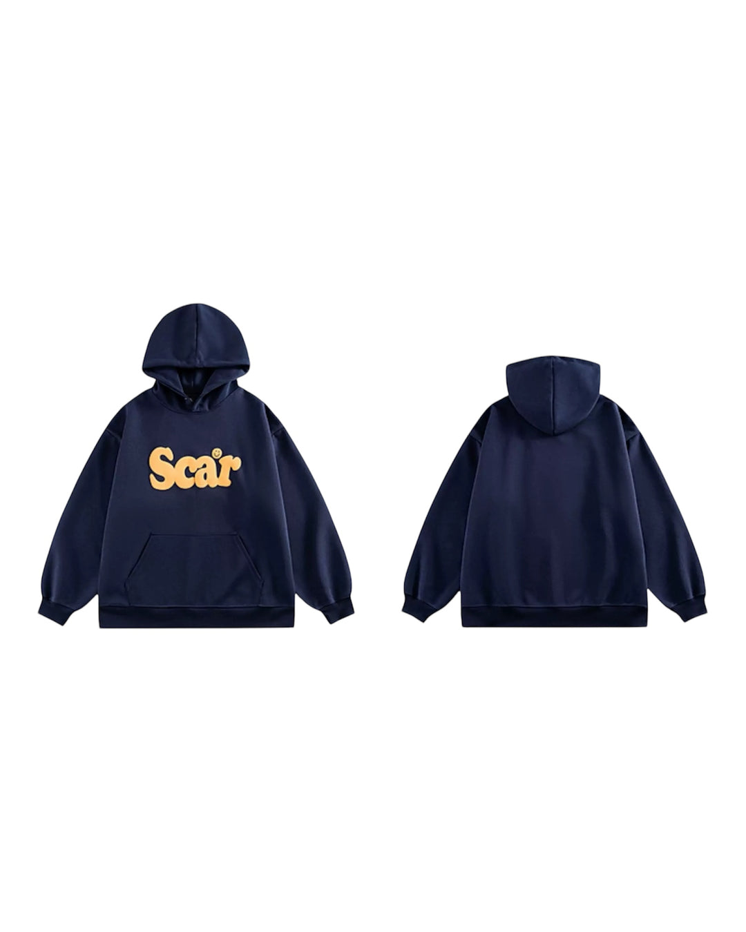 [FLAT ROOM] SCAR GRAPHIC PRINTED HOODIE ST2051