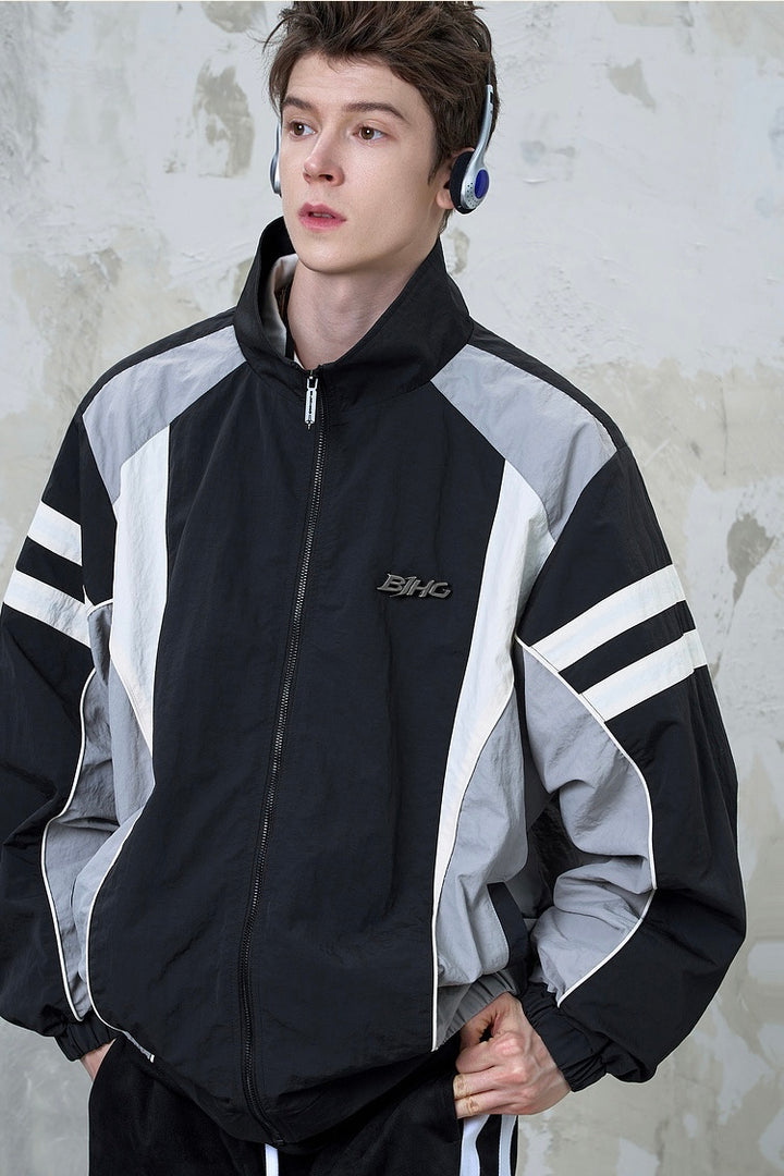 [FLAT ROOM] Retro Panel Track Jacket ST2054