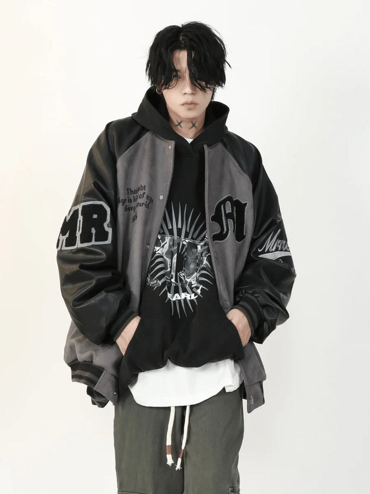 [MRNEARLY] HIGH STREET BASEBALL JACKET ST1453