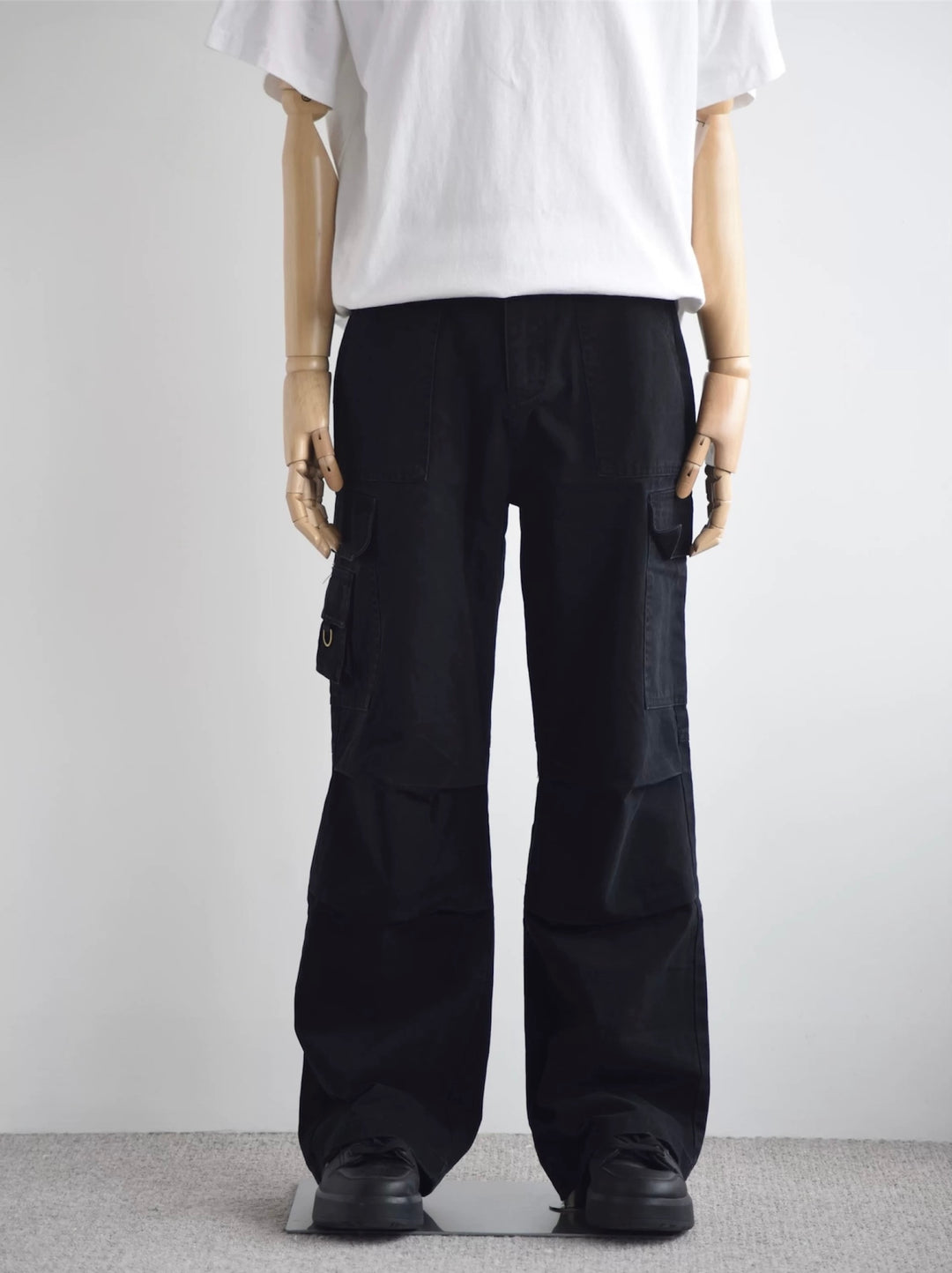 [HFB] RELAXED STRAIGHT-LEG CARGO PANTS st4010