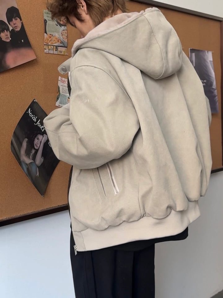 [FLAT ROOM] RETRO SHEARLING BOMBER JACKET ST1261