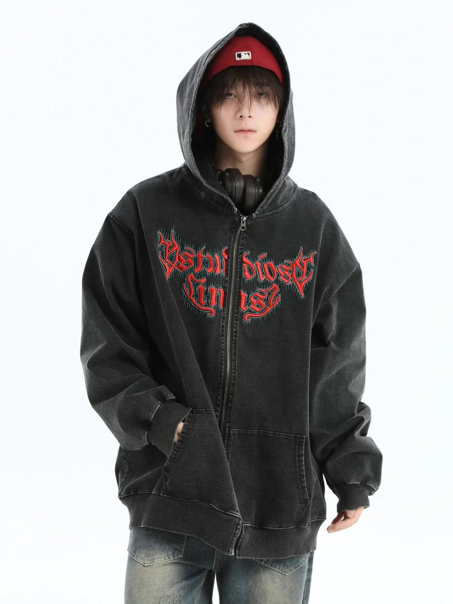 GOTHIC LETTER LOGO DENIM JACKET ST1248