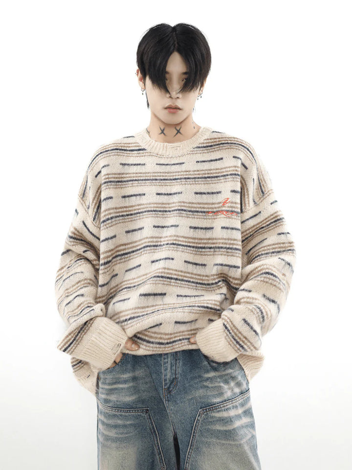 [MRNEARLY] ADVANCED SENSE OF ROUND NECK SWEATER ST1703