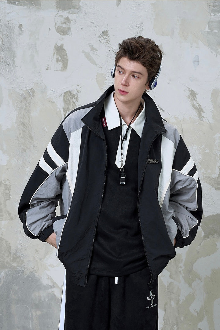 [FLAT ROOM] Retro Panel Track Jacket ST2054