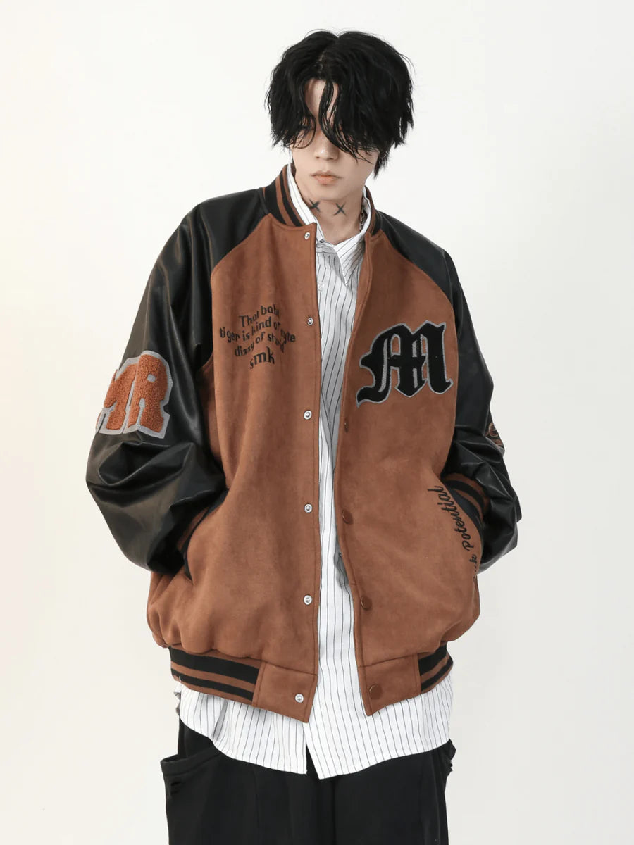 [MRNEARLY] HIGH STREET BASEBALL JACKET ST1453