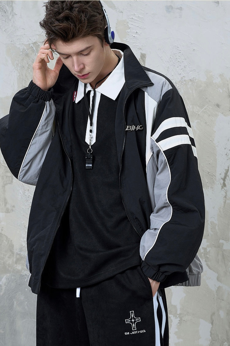 [FLAT ROOM] Retro Panel Track Jacket ST2054